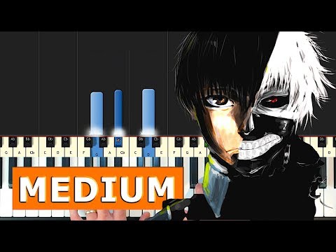 Tokyo Ghoul - Unravel - (MEDIUM) Piano Tutorial (how to play)