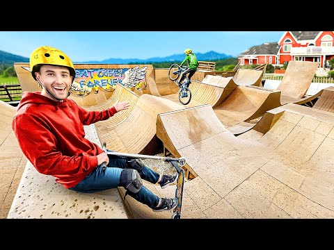 We Rode the Most insane Backyard Skatepark!