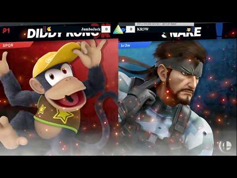 Ascension VI SSBU Top 64 LR2 - JumboJack (Diddy Kong) vs KR3W (Snake)