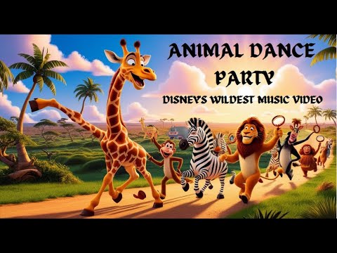 Animal Dance party!! Disney Video That's Breaking The Internet! 🦒🦛"