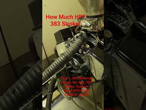 383 Stroker on the Dyno! #383 #dyno #short #enginebuild