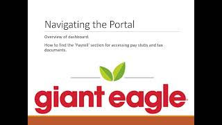 How to Access Giant Eagle Pay Stubs & W2s
