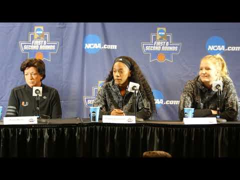 Erykah Davenport & Emese Hof | NCAA Tournament First Round Press Conference