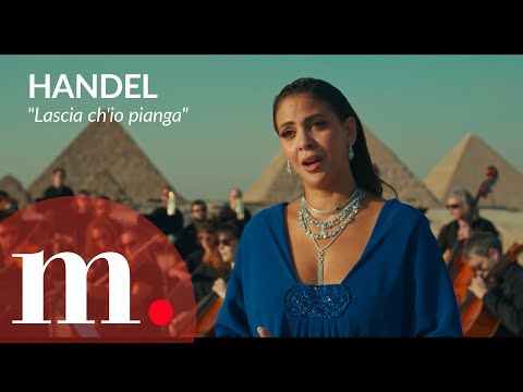 Fatma Said sings Handel's "Lascia ch'io pianga" at the great Pyramid of Giza
