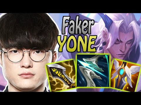 FAKER IS DESTROYING IT WITH YONE - SKT T1 Faker plays yone mid (Preseason 11)