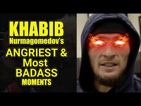 Khabib Nurmagomedov - Most ANGRY and BADASS Moments | FightNoose