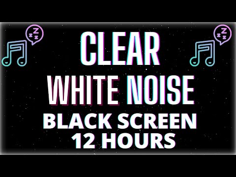 Czysty BIAŁY SZUM Czarny Ekran 12 GODZIN 🤍 Clear White Noise #WhiteNoise 🤍 Szum do snu & Relaksu 🤍