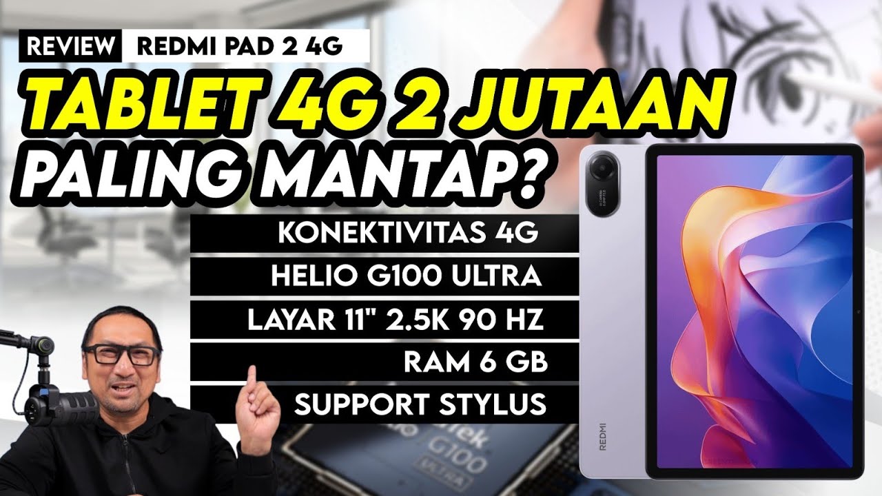 Review Redmi Pad 2 4G - Tablet 4G Paling Mantap di 2 Jutaan?