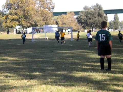 Soccer - Mark playing goalie