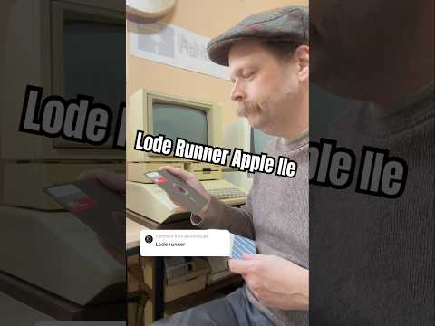 Lode Runner for apple II computers 1983 Brøderbund #retrocomputing #retrogaming #70s #80s #gaming