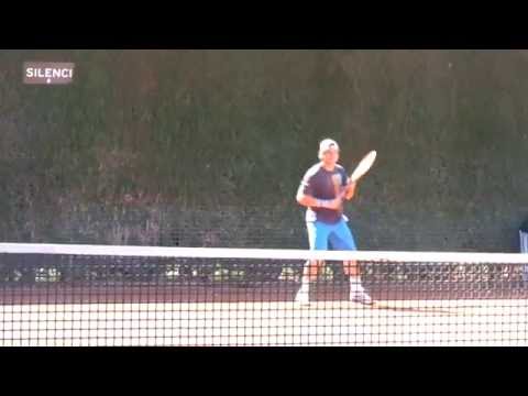 David Ferrer practice [HD] - Barcelona Open Banc Sabadell 2014