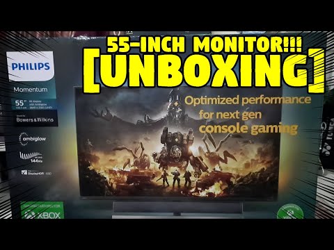 [Unboxing] 55-inch Monitor: Philips 559M1RYV/69 + Test Run
