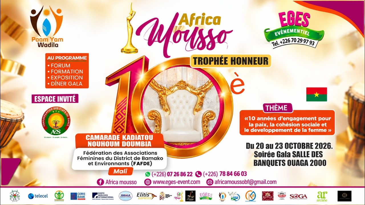 10ème édition d’Africa Mousso le grand rendez-vous de célébration des femmes d'impact-BF1TV
