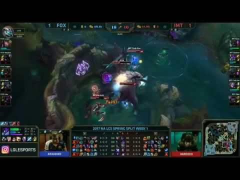 EPIC FOX (Akaadian Reksai) VS IMT (Dardoch Khazix) Game 3 Highlights - 2017 NA LCS Spring W1D2