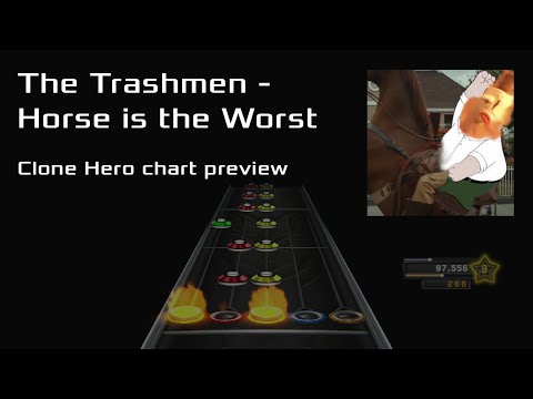 [Clone Hero] The Trashmen - Horse is the Worst (chart preview)