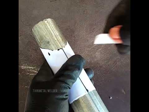 how to cut a 45 degree pipe without a machine  #pipecuttingtricks #howtowelding #welding