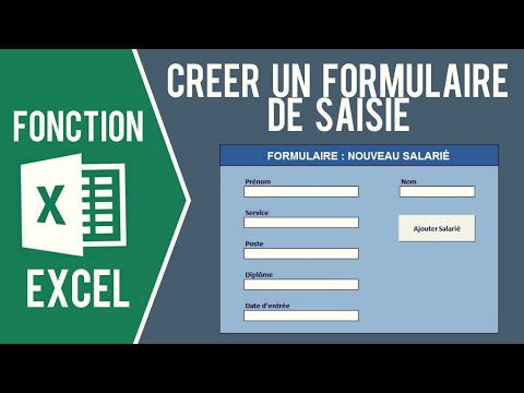 , title : 'EXCEL - CRÉER UN FORMULAIRE DE SAISIE SANS USERFORM'