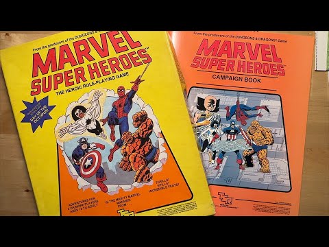TSR Marvel Comics Super Heroes RPG Basic Box Set Unboxing | FASERIP