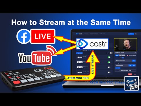 Stream to Facebook and YouTube at the Same Time Via Castr.io | ATEM Mini Pro Tutorial