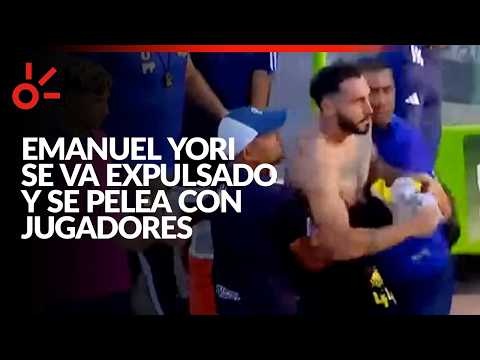 Emanuel Yori is sent off and gets into a fight with players and fans | Guastatoya [1-3] Comunicac...