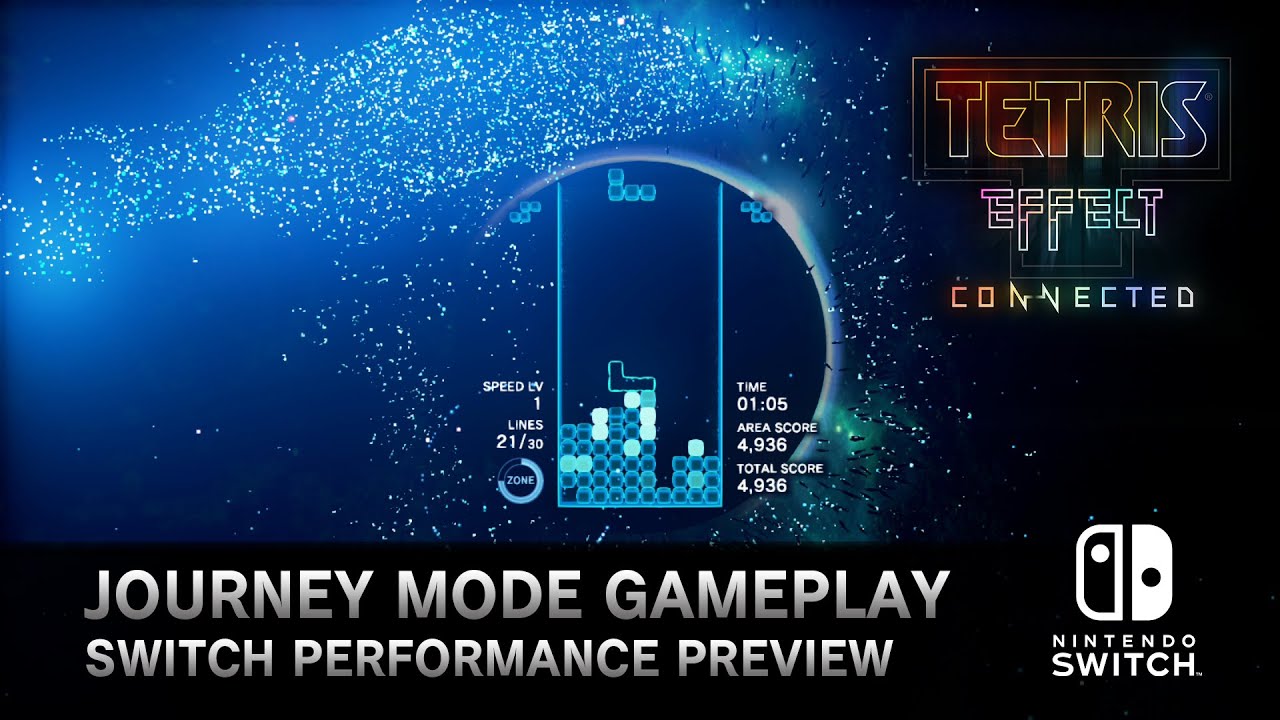 Tetris Effect: Connected Journey Mode Gameplay Performance Preview  | Nintendo Switch