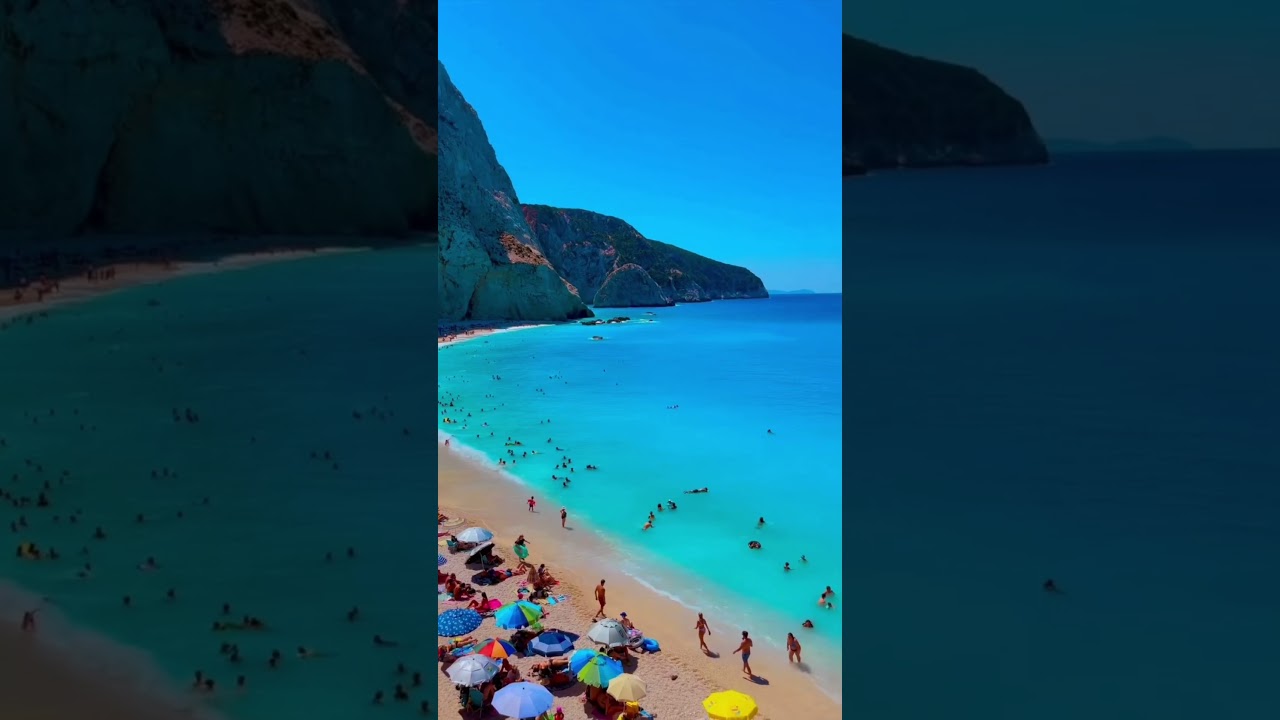 🇬🇷 Greece Has a Beach Hidden Beneath These Giant White Cliffs 🌊✨