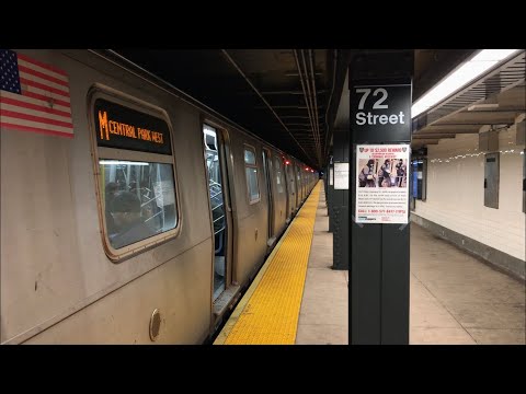 168 St bound R160 (M) train via the C line at 72 St - CPW