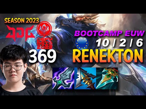 JDG 369 RENEKTON vs K'SANTE Top - BOOTCAMP MSI 2023 - EUW Ranked