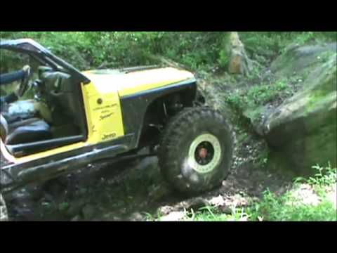 Chris's TJ Breaks RCV Inner Axle Shaft in Stillwell 8-24-2013