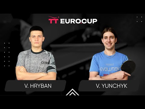 12:00 Vadym Hryban  - Valentyn Yunchyk 15.05.2024 TT Euro.Cup  Elite. TABLE 3