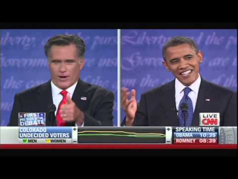 First Presidential Debate 2012 Barack Obama Mitt Romney Denver Colorado October 3, 2012 (3/6)
