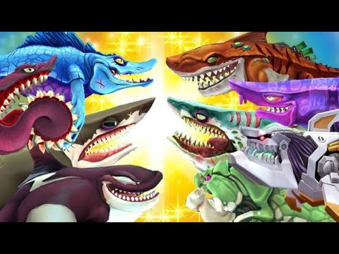 8 Sharks 8 Days Live Events Compilation! - Hungry Shark World