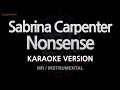 Sabrina Carpenter-Nonsense (MR/Instrumental) (Karaoke Version)