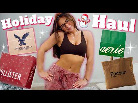 HUGE Holiday Shopping Haul 🎁 | Cute + Cozy Winter Outfits🧸