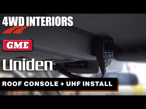 How to install an overhead roof console & UHF radio in a Land Cruiser 80 series.