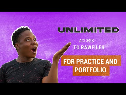 UNLIMITED RAW FILES FOR PRACTICE AND RETOUCHING