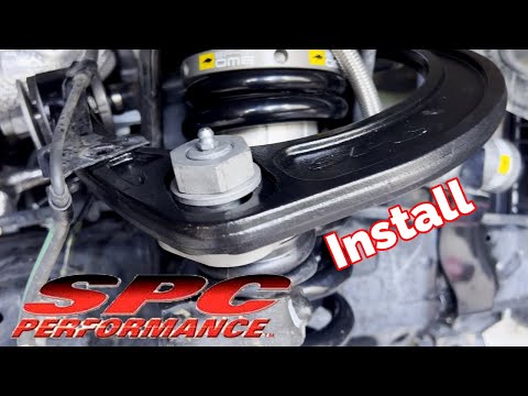 Detailed Full Install SPC Adjustable UCA NO BOLT CUTTING 3rd Gen Tacoma. Upper Control Arm 25470.