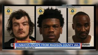 Inmates escape from Madison County Jail Rec Yard