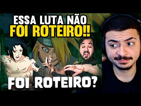 KAMUZ REAGE: SASUKE SÓ GANHOU PRO ANIME NÃO ACABAR | SASUKE VS. DEIDARA | ZÉ RENACHO