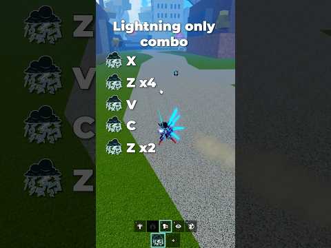 Best Lightning Only Combo #roblox #bloxfruits