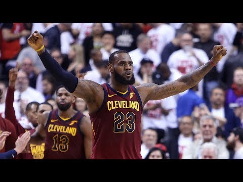 LeBron James Records Triple-Double vs. Raptors in Game 1