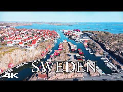 FLYING OVER SWEDEN (4K UHD) Amazing Beautiful Scenery with Relaxing Music (4K Video Ultra HD)