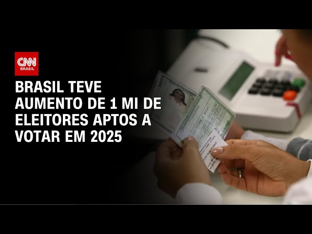 Número de eleitores aptos a votar aumentou em 1,09 milhão em 2025 | AGORA CNN