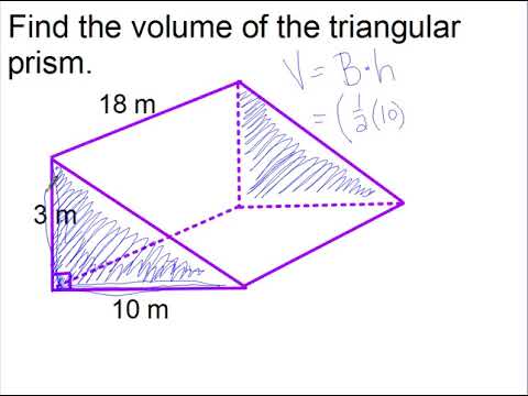 Triangular prism volume