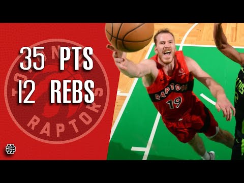 Jakob Poeltl 35 pts 12 rebs vs Celtics 24/25 season