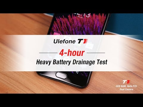 Ulefone T1 - 4-hour Heavy Battery Drainage Test