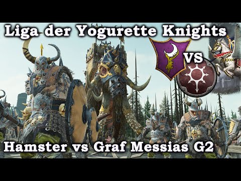 Hamster vs Graf Messias! Norsca vs Dunkelelfen  Liga der Yogurette Knights! Total War Warhammer 2