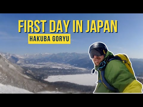 First Day Snowboarding In Japan! Hakuba Goryu