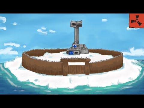 I walled in an ENTIRE island as a solo in vanilla rust...