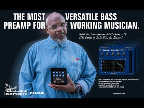NUX Melvin Lee Davis Bass Preamp & DI NBP-5 Training Demo video